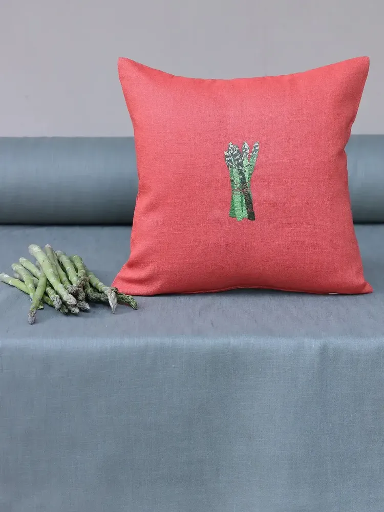 Couettes et oreillers - Housse de coussin en lin | VERDURA - GIARDINO SEGRETO