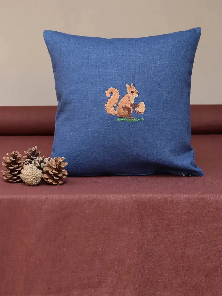Comforters and pillows - Linen pillow cover | FORESTA - GIARDINO SEGRETO