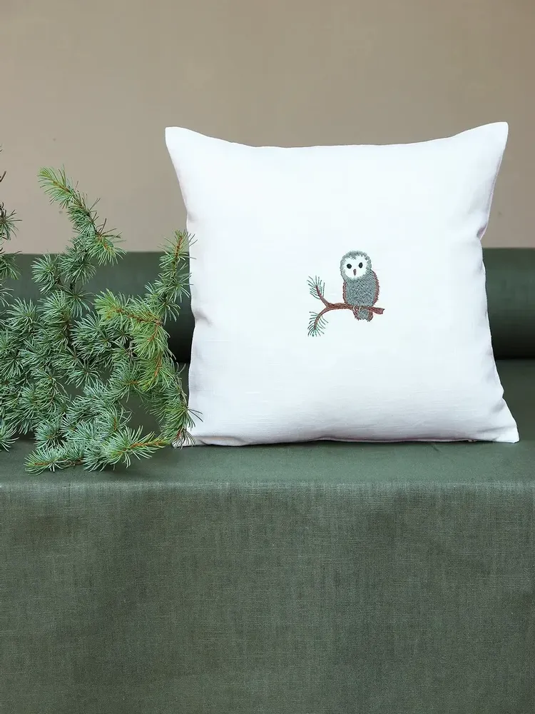 Comforters and pillows - Linen pillow cover | FORESTA - GIARDINO SEGRETO