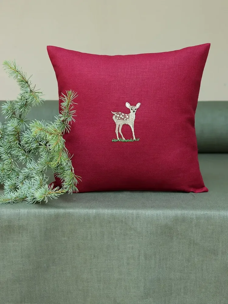 Comforters and pillows - Linen pillow cover | FORESTA - GIARDINO SEGRETO