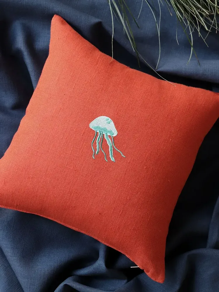 Couettes et oreillers  - Housse d'oreiller en lin | MARINA - GIARDINO SEGRETO