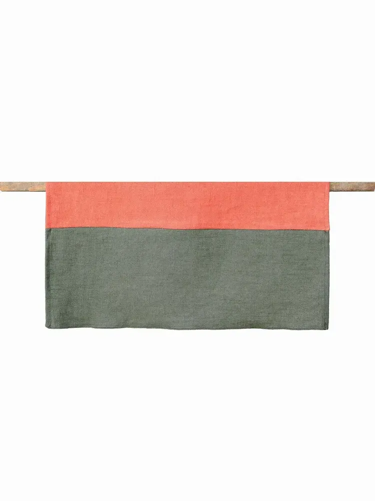 Linge de table textile - Coureur de table en lin | BICOLORE - GIARDINO SEGRETO