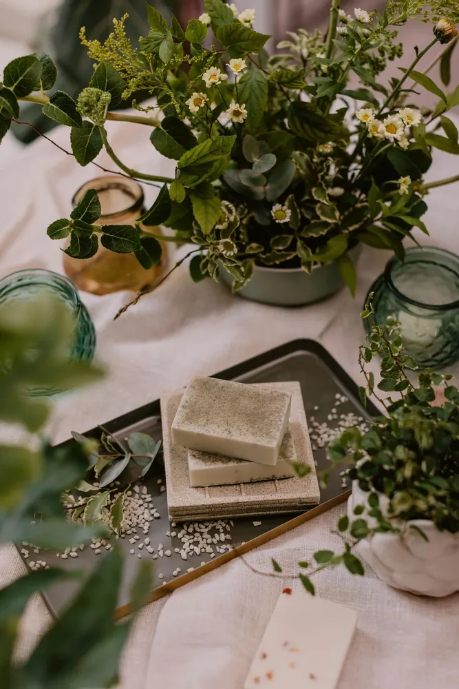 Soaps - Soap with  green clay and lemongrass essential oil - TL CANDLES