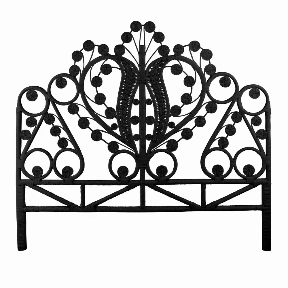 Lits - Tête de lit MAHARAJA en rotin naturel - KOK MAISON