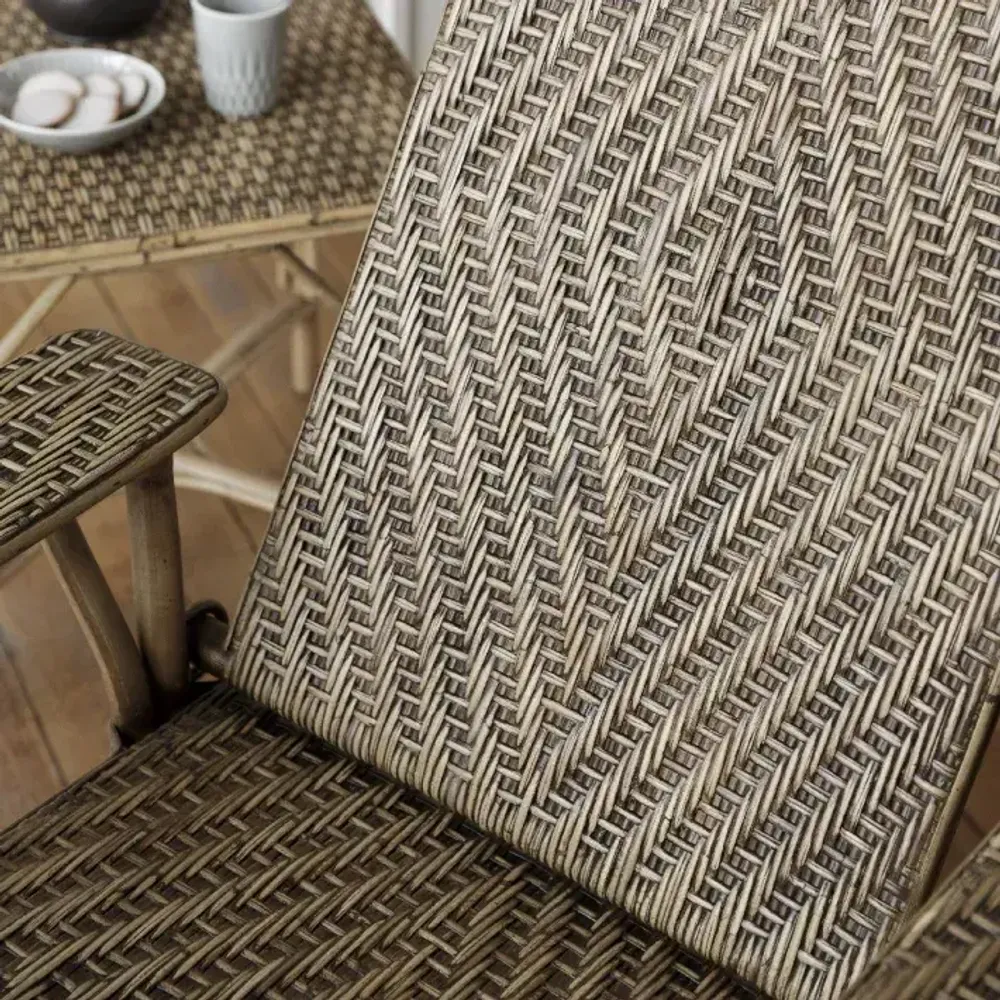 Chaises longues - Chaise longue GRAND-MERE en rotin naturel - KOK MAISON