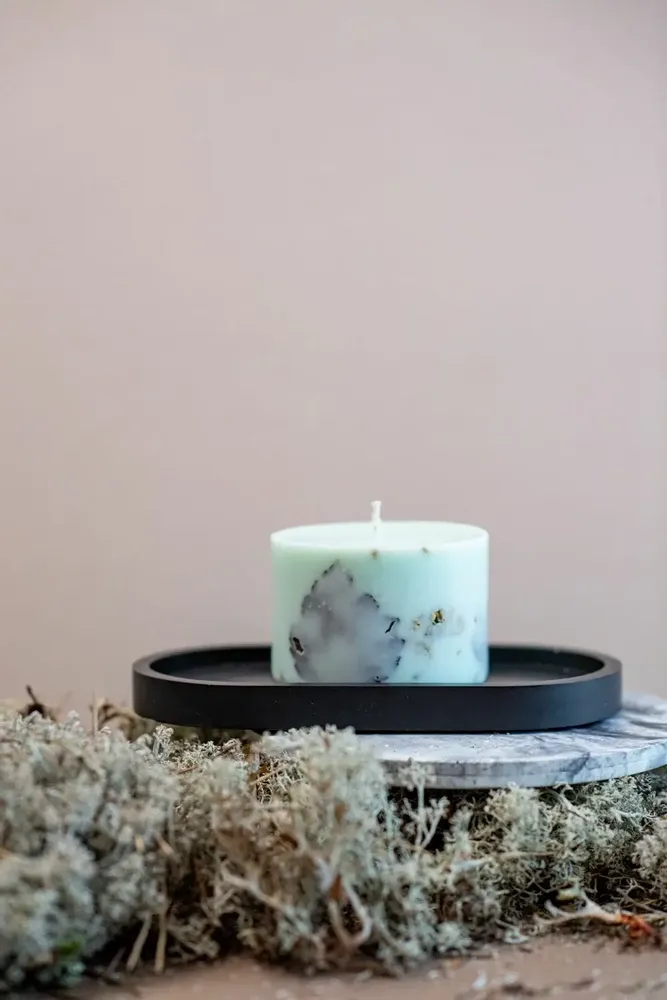 Candles - Candle with Forest Scent - Mint Green - TL CANDLES