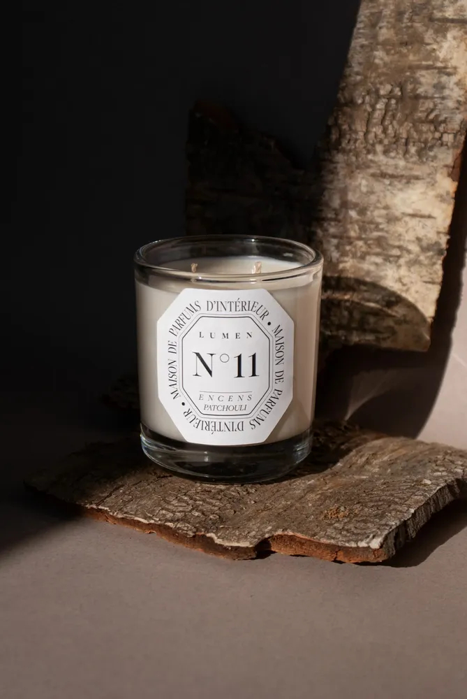 Bougies - Bougie Parfumée Naturelle 180g N°11 - Encens Patchouli - LUMEN • MAISON DE PARFUMS D'INTÉRIEUR