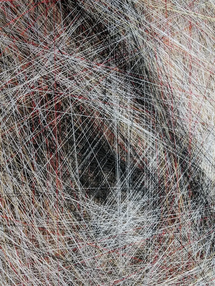 Cadeaux - Art textile / "Un Instant Inexprimé" / Portrait - ART NITKA