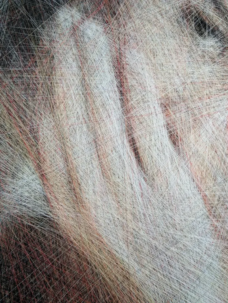 Cadeaux - Art textile / "Un Instant Inexprimé" / Portrait - ART NITKA