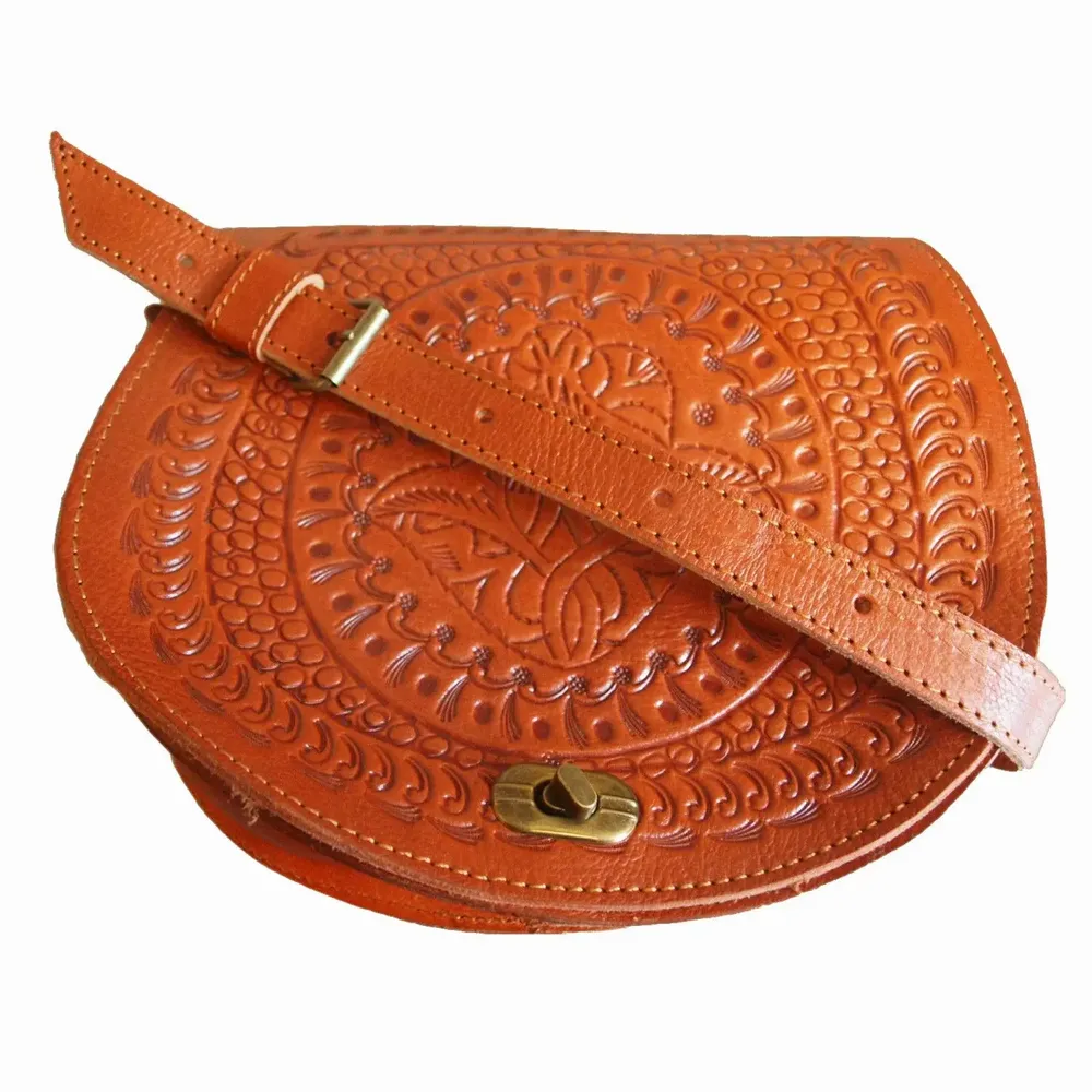 Sacs et cabas - Sacoche en cuir gaufré pour femme - BERBER LEATHER