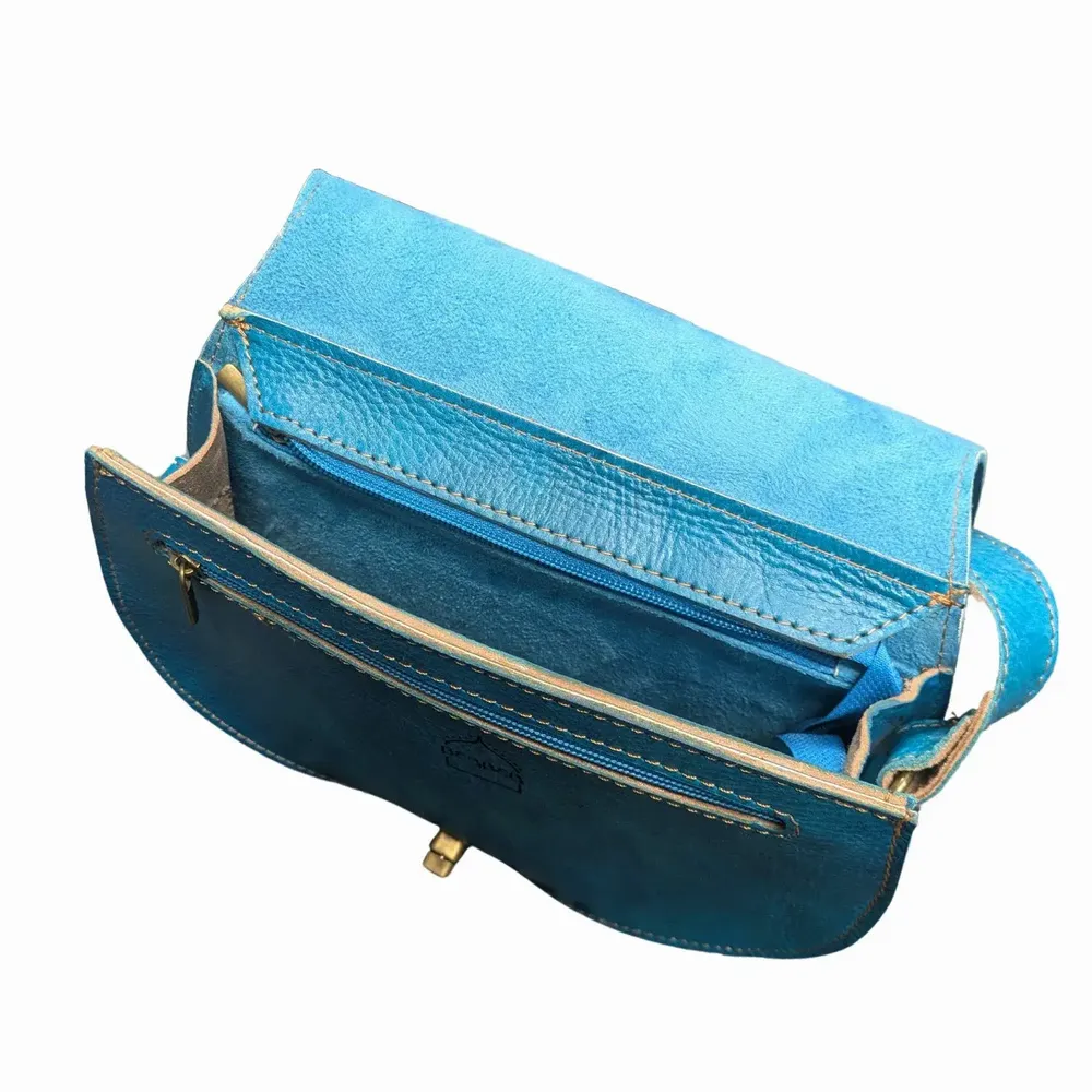 Sacs et cabas - Sacoche en cuir gaufré pour femme - BERBER LEATHER