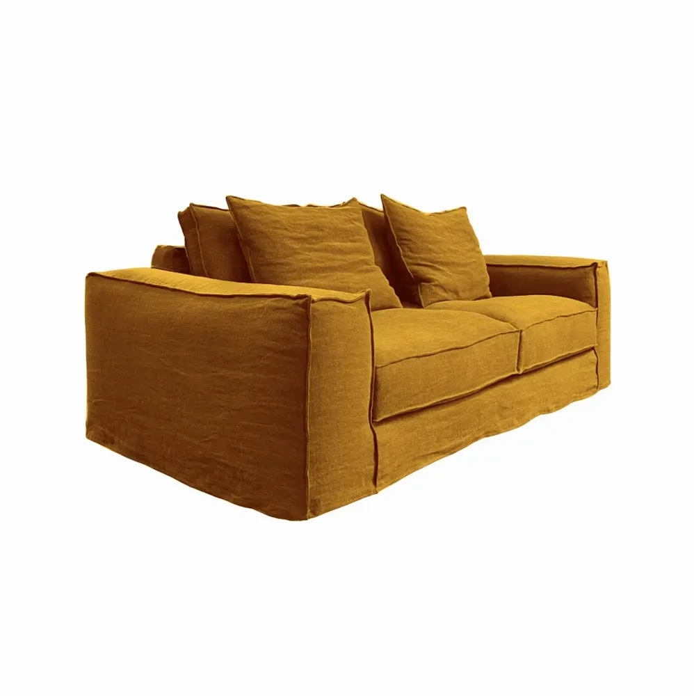 Sofas - Golden ochre Portobello sofa - 3 seats - JOLI JOUR PARIS