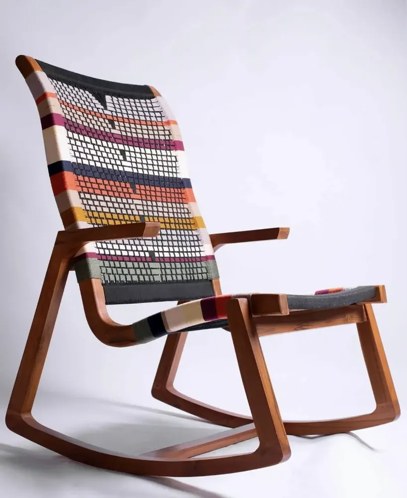 Armchairs - Rocking chair Monterosso Verona weave 8 colors - NA'LAGO