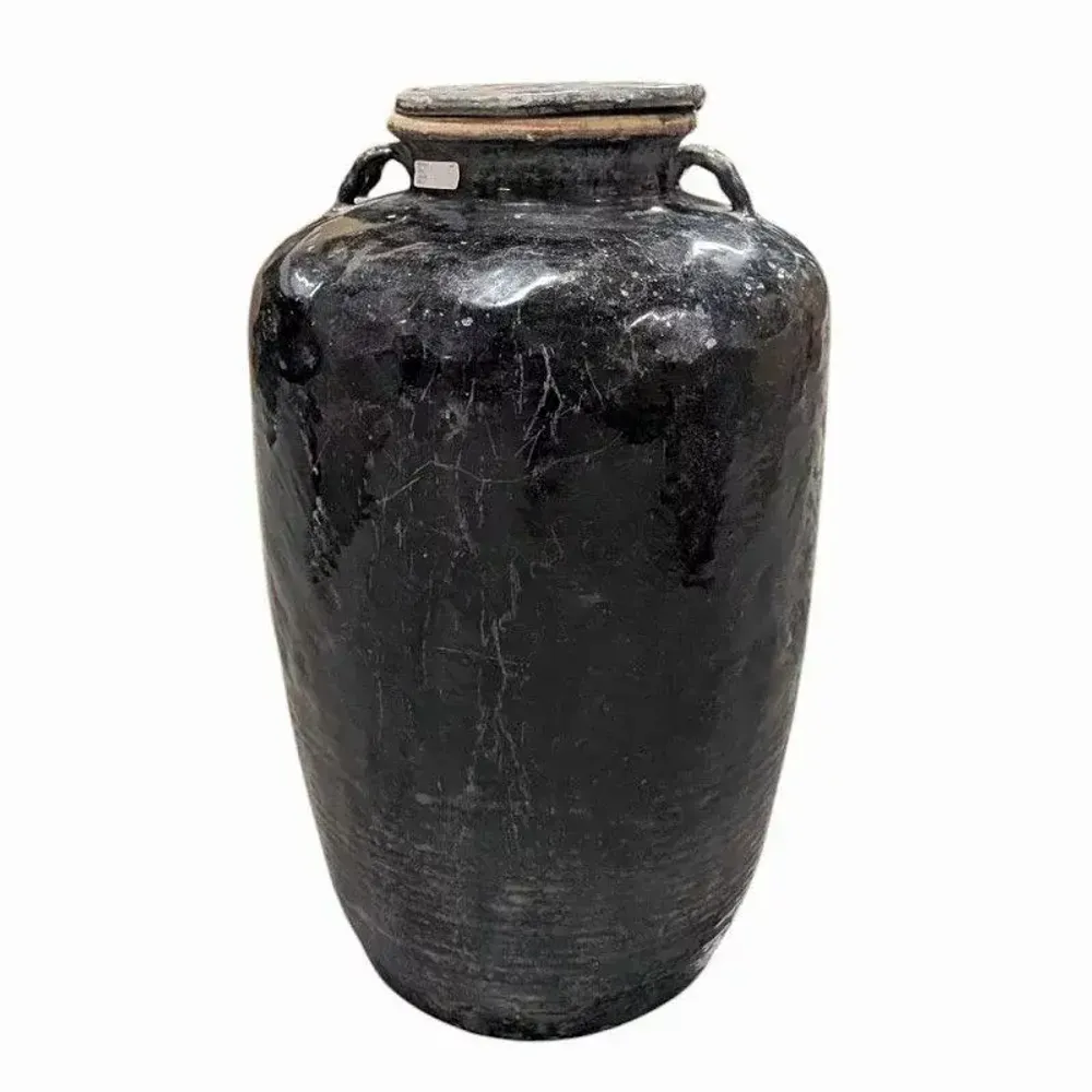 Ceramic - Lacquered old jar - PAGODA INTERNATIONAL