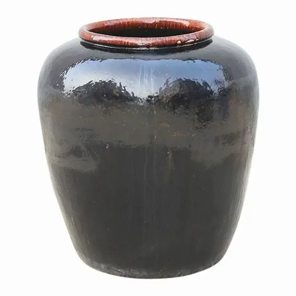 Ceramic - Lacquered old jar - PAGODA INTERNATIONAL