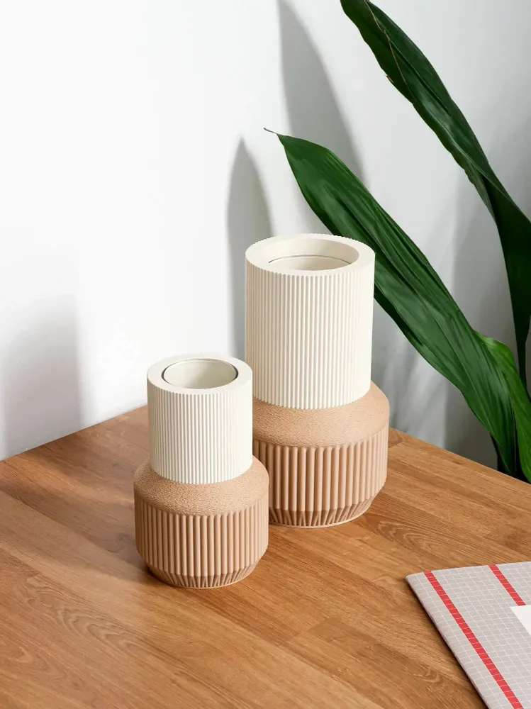 Vases - VASE DESIGN ET COLLECTION INSPIRE POUR BOUGIES - MENDELEK STUDIO