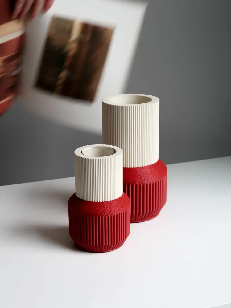 Vases - VASE DESIGN ET COLLECTION INSPIRE POUR BOUGIES - MENDELEK STUDIO
