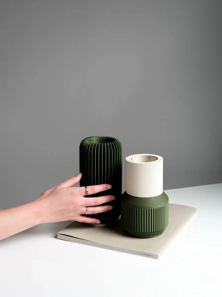 Vases - VASE DESIGN ET COLLECTION INSPIRE POUR BOUGIES - MENDELEK STUDIO