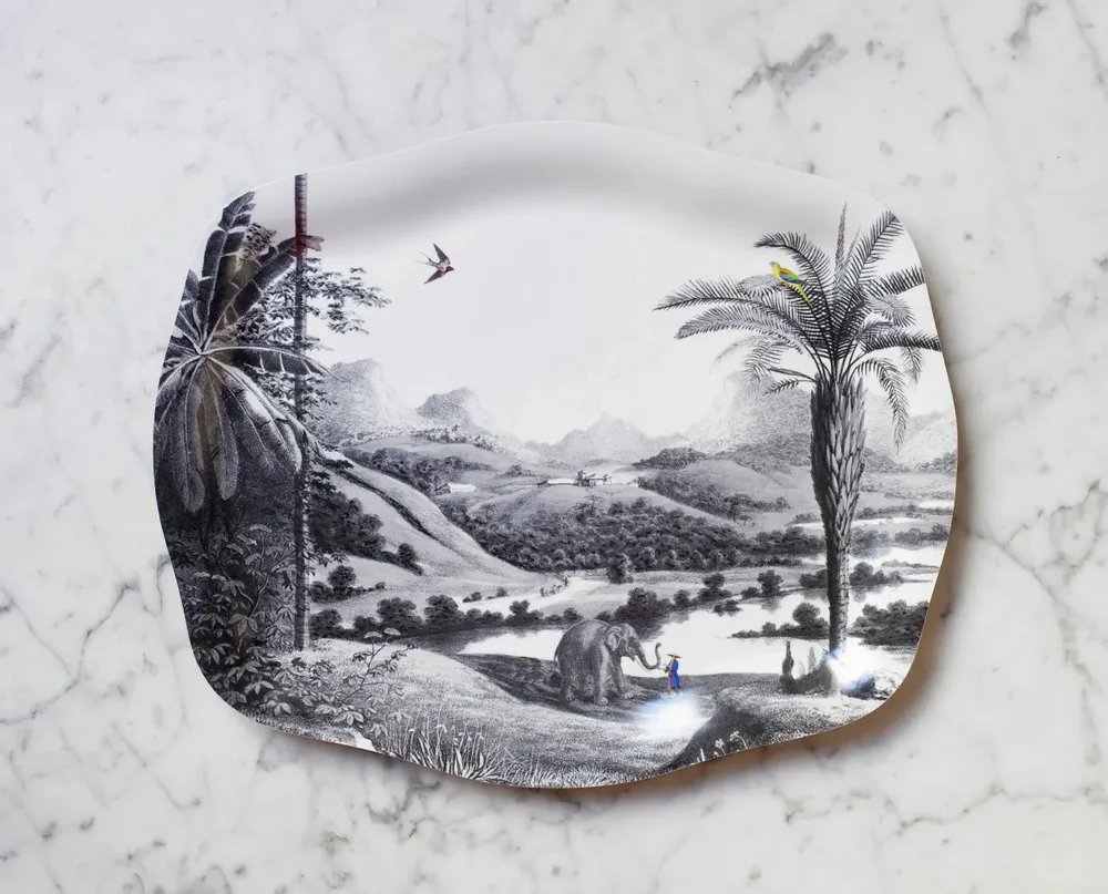 Trays - Rococo Plateau On the banks of the Mekong - PARADISIO IMAGINARIUM