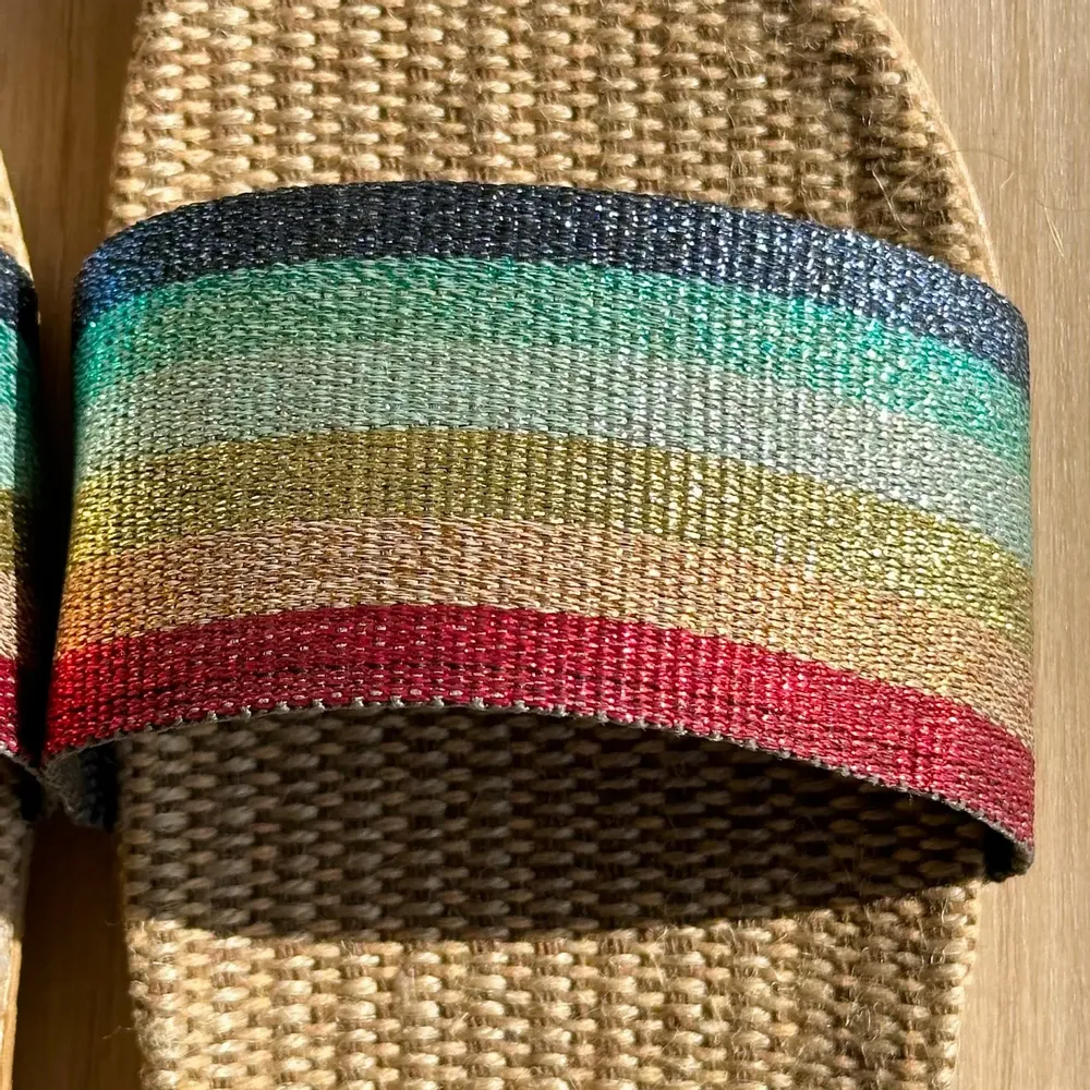 Homewear bien-être - LES MAURICETTES de Gigi, claquettes ultra légères lurex - LES MAURICETTES