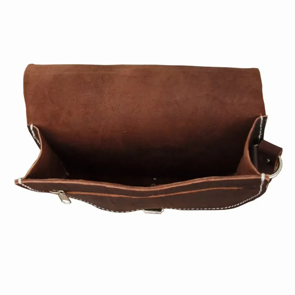 Petite maroquinerie - Grand sac de selle en cuir - BERBER LEATHER