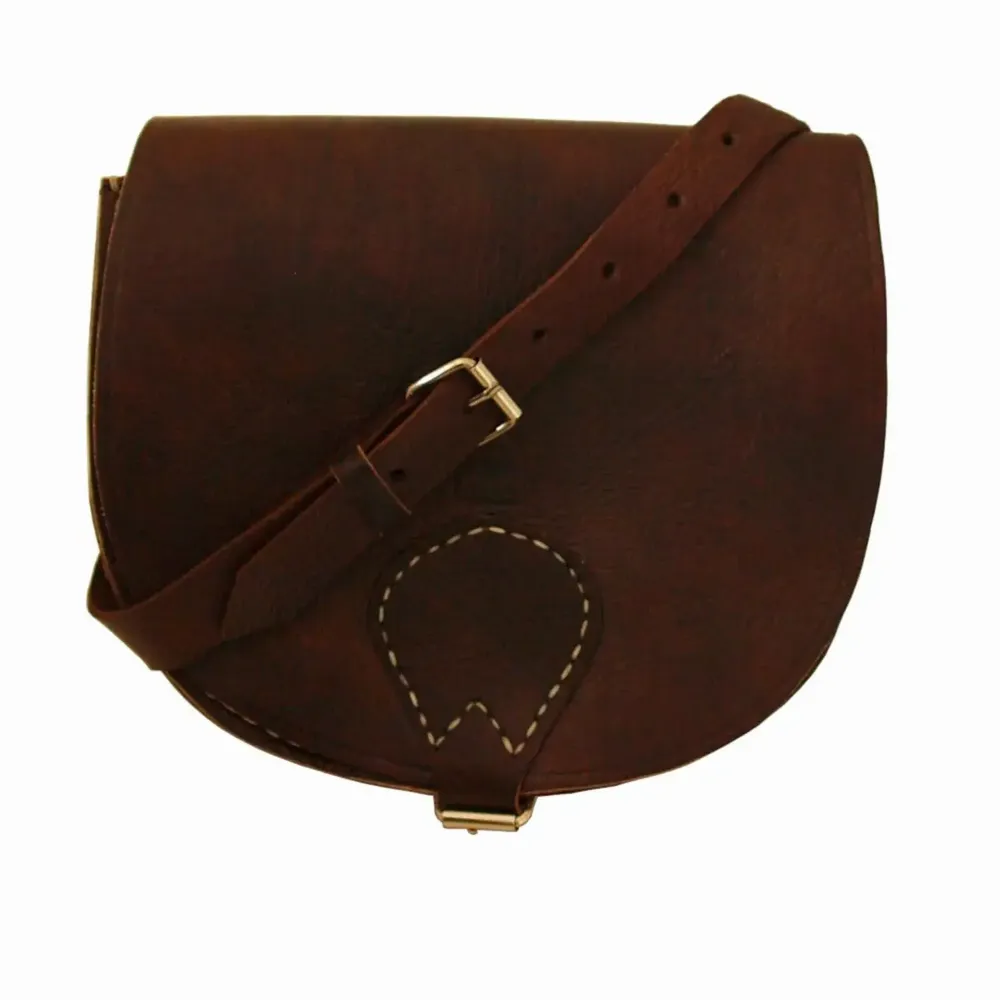 Petite maroquinerie - Grand sac de selle en cuir - BERBER LEATHER