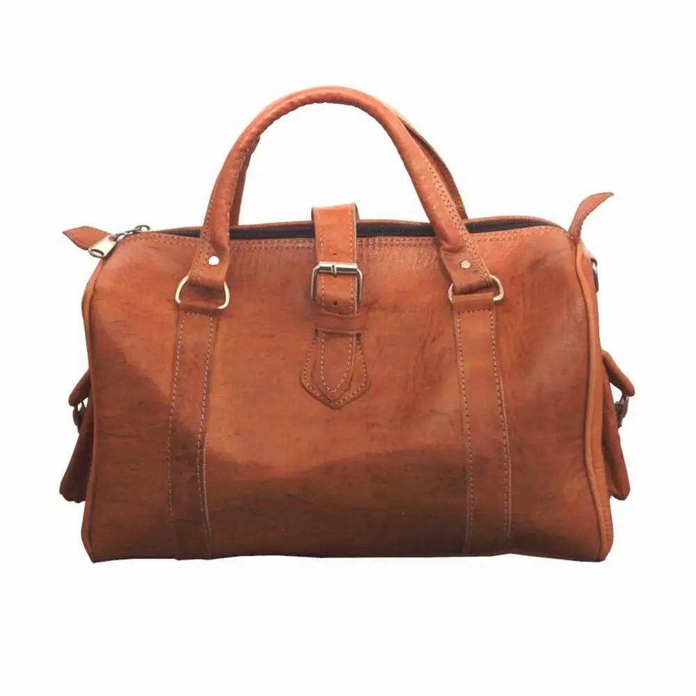 Bags and totes - Women's leather bowling bag - BERBER LEATHER