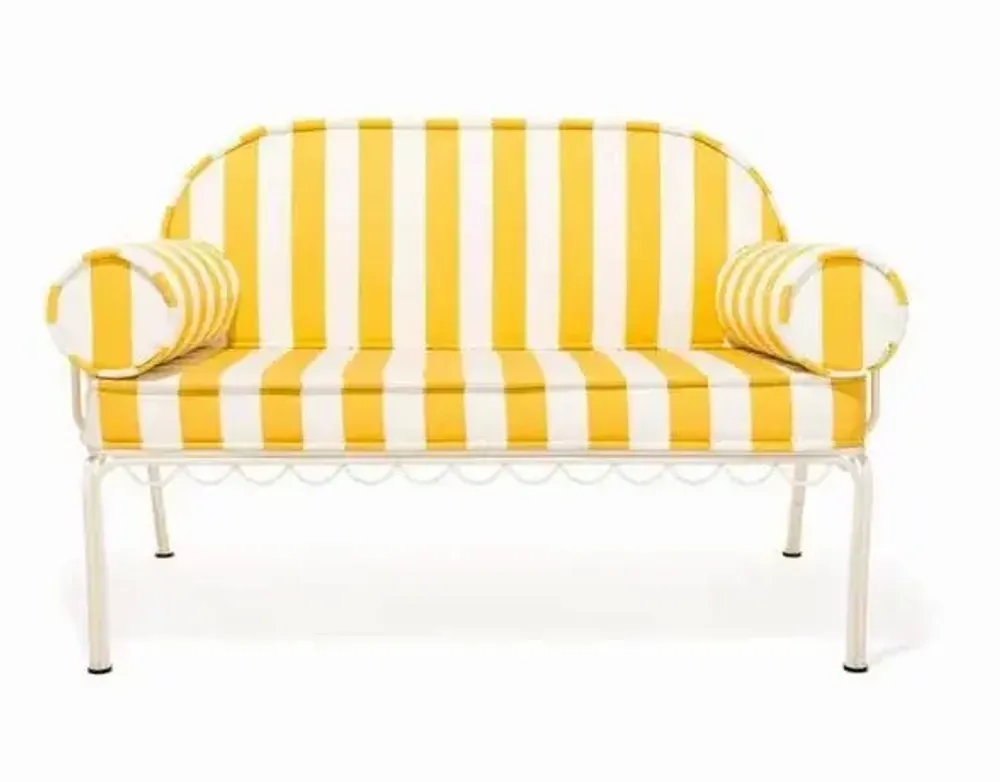 Lawn armchairs - The Al Fresco Love Seat - BUSINESS & PLEASURE CO.