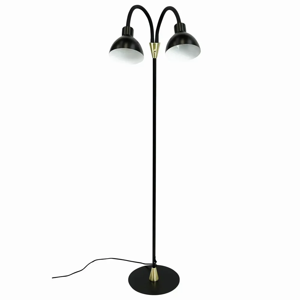 Floor lamps - Lilje Black/ brass Floor lamp - DYBERG LARSEN