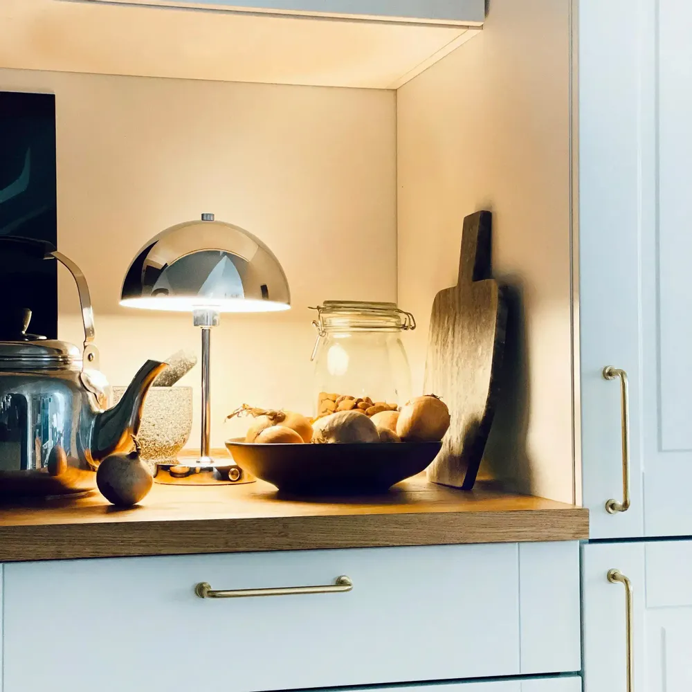 Table lamps - Stockholm LED Chrome Table Lamp v. 2.0 - DYBERG LARSEN