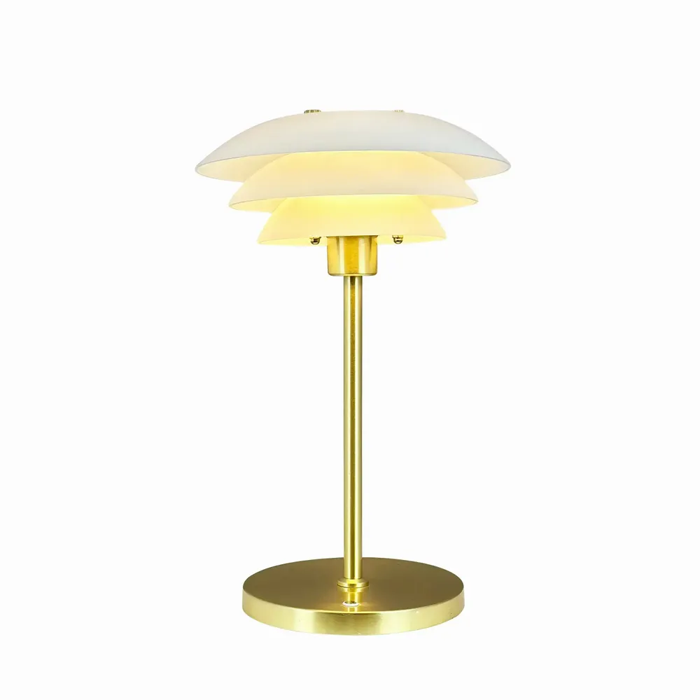Lampes à poser - Lampe de table DL20 LED Opale/Laiton rechargeable - DYBERG LARSEN