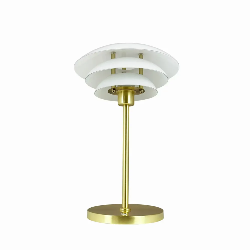 Lampes à poser - Lampe de table DL20 LED Opale/Laiton rechargeable - DYBERG LARSEN