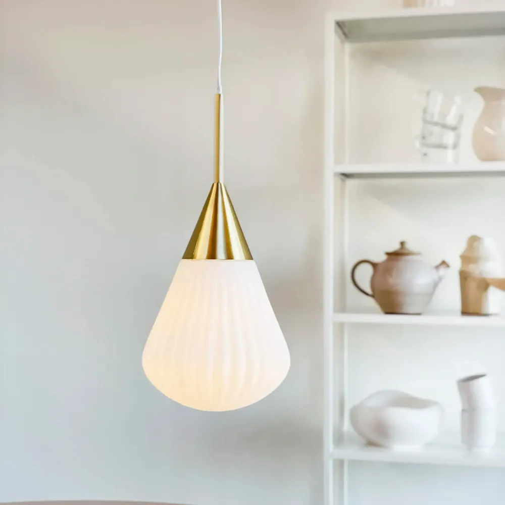 Suspensions - Ballon Opale/laiton Pendentif Petit - DYBERG LARSEN