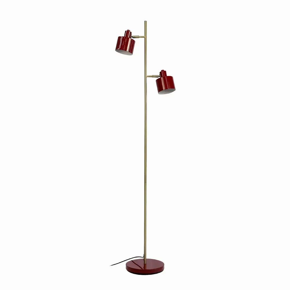 Floor lamps - Ocean Dark red/ brass Floor lamp - DYBERG LARSEN