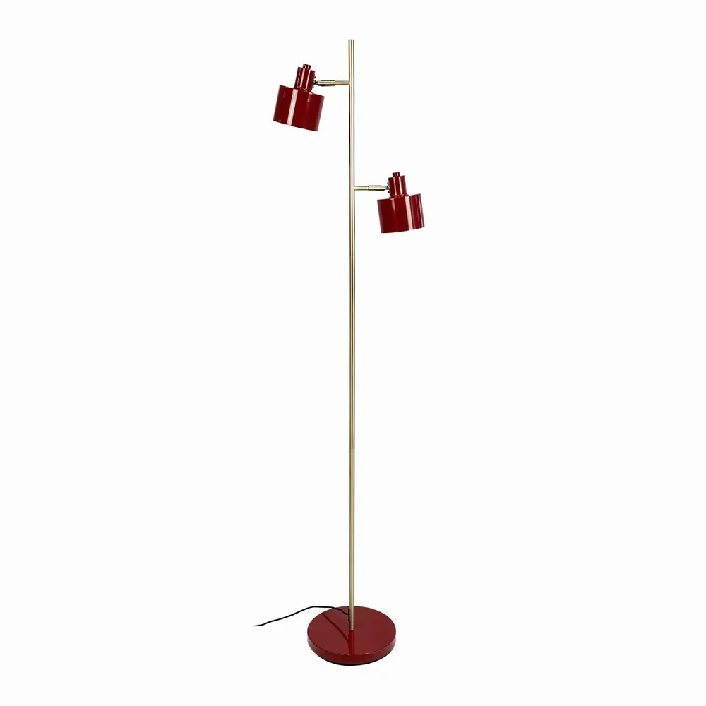 Floor lamps - Ocean Dark red/ brass Floor lamp - DYBERG LARSEN