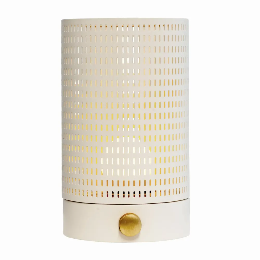 Lampes à poser - Lanterne grillagée blanc/laiton - DYBERG LARSEN