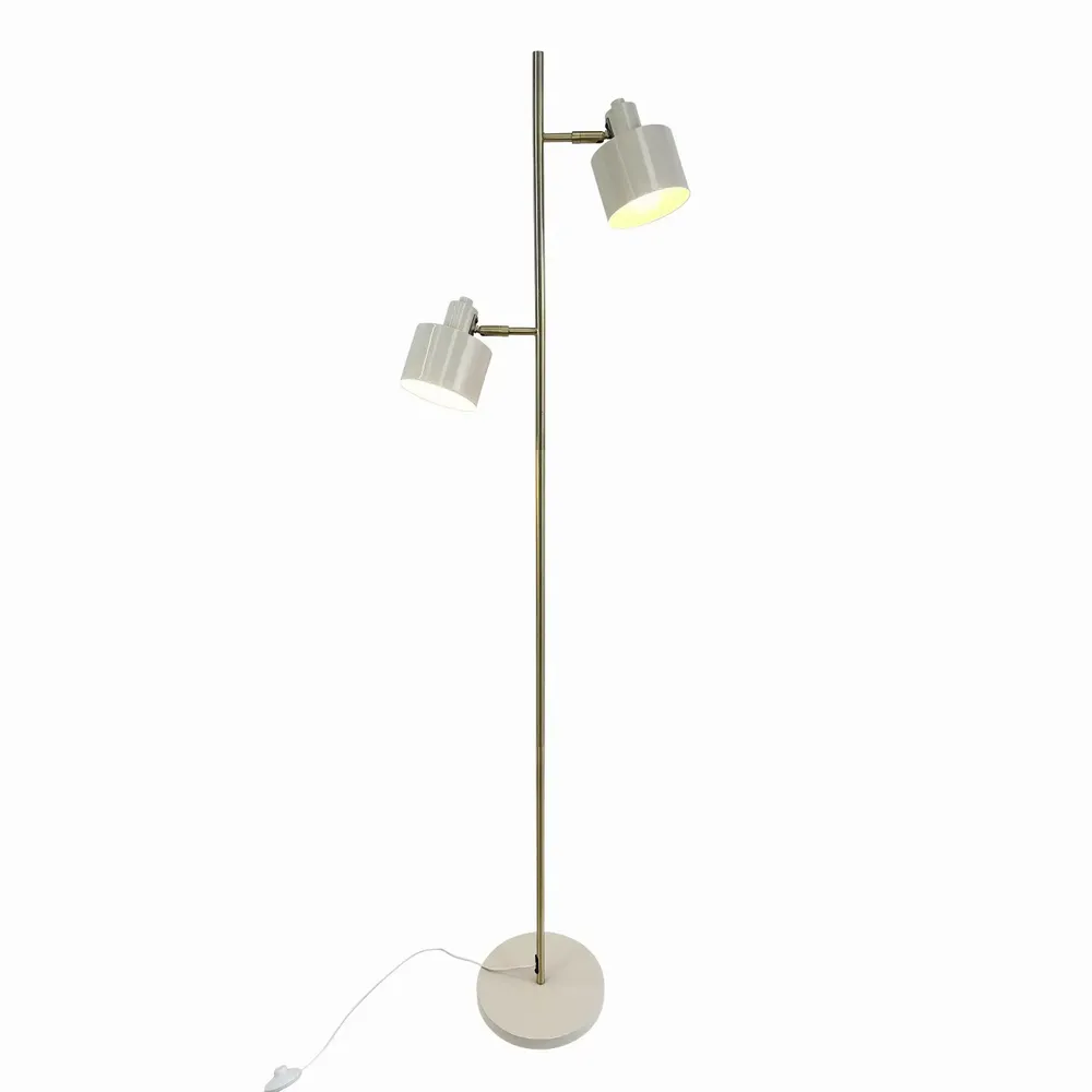 Floor lamps - Ocean beige/ Brass Floor lamp - DYBERG LARSEN