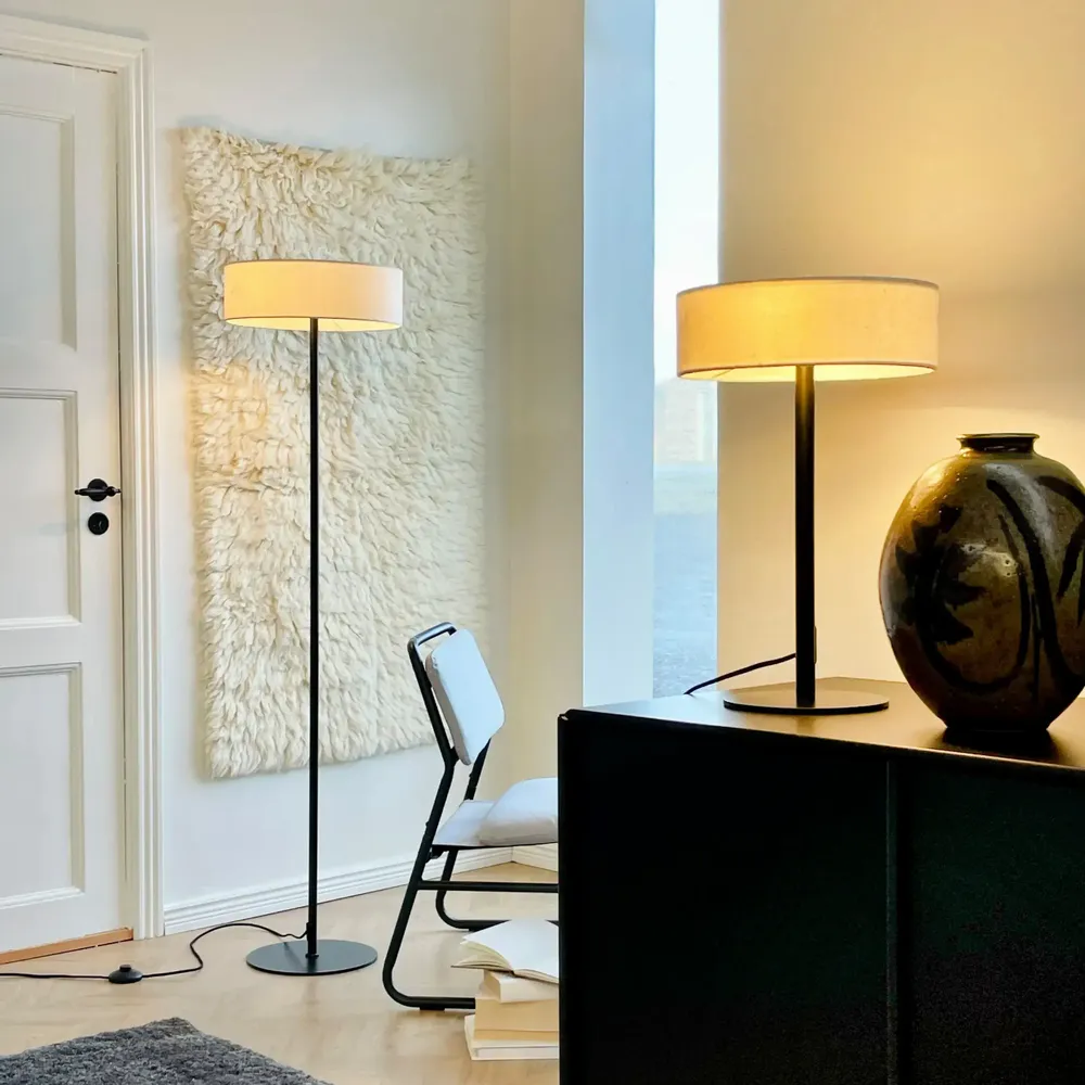 Floor lamps - Calix floor lamp with fabric shade - DYBERG LARSEN