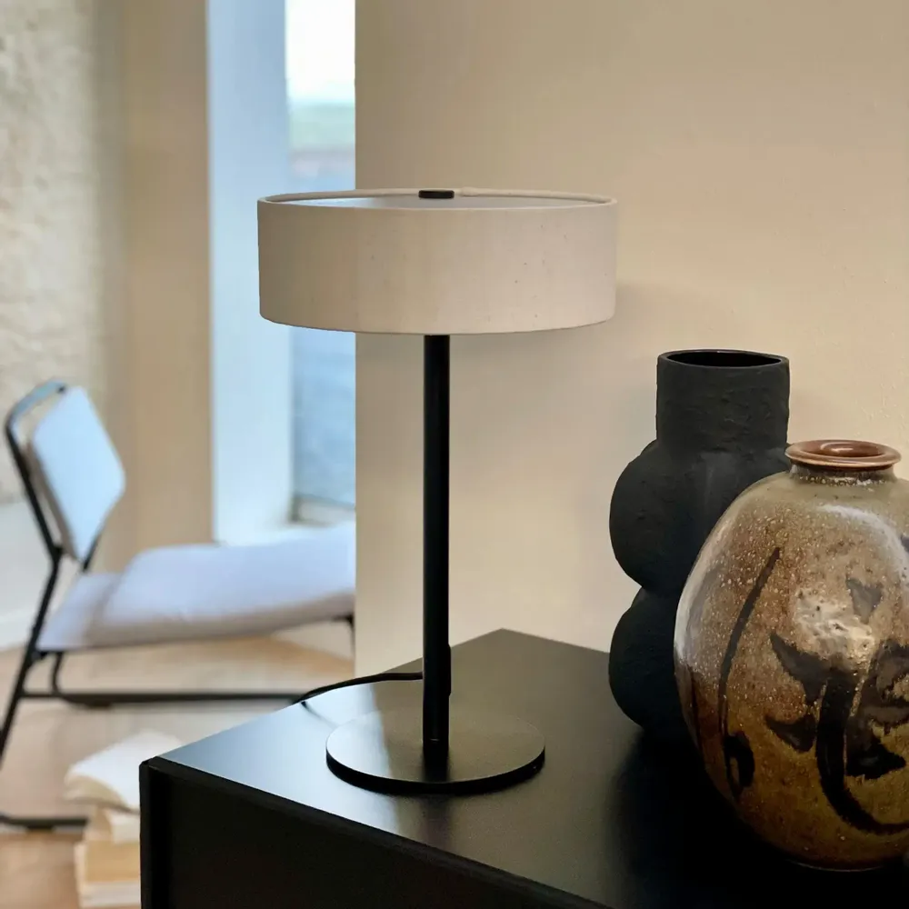 Table lamps - Calix table lamp with fabric shade - DYBERG LARSEN