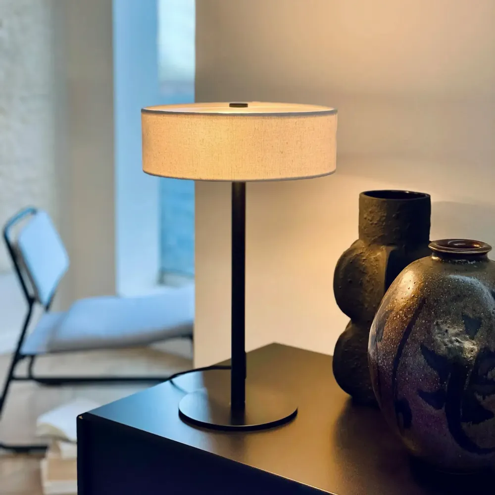 Table lamps - Calix table lamp with fabric shade - DYBERG LARSEN