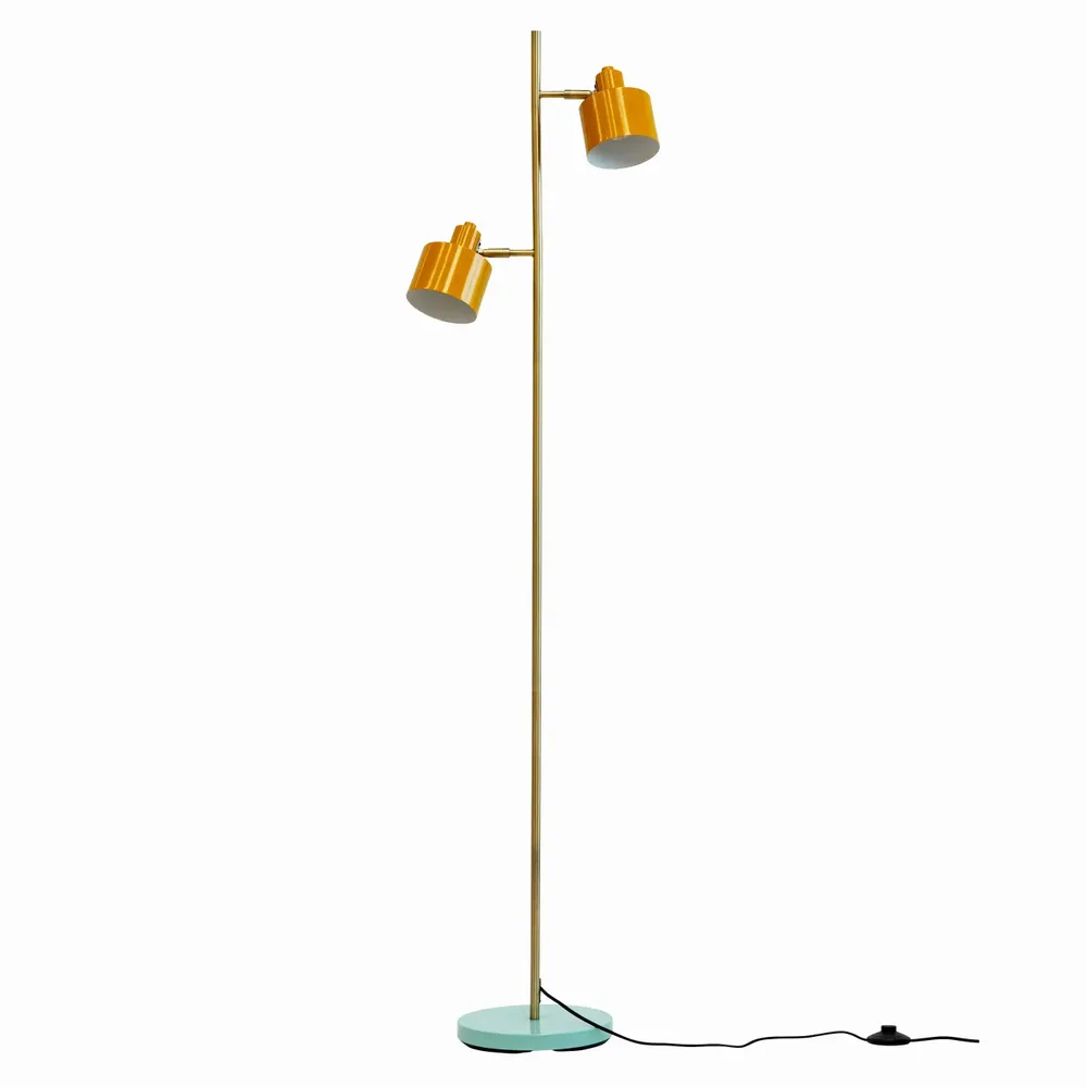 Lampadaires - Lampadaire Ocean curry/ laiton/ turquoise - DYBERG LARSEN
