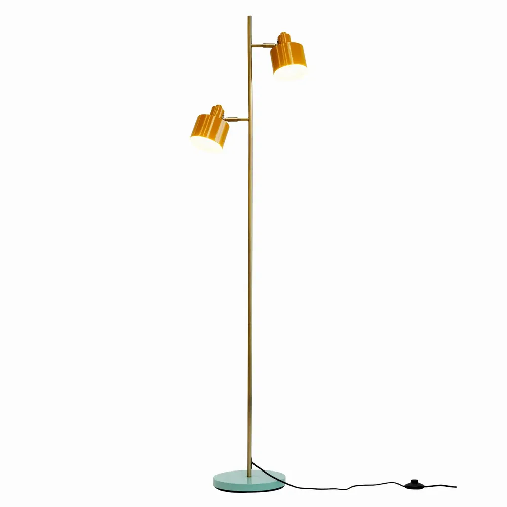 Lampadaires - Lampadaire Ocean curry/ laiton/ turquoise - DYBERG LARSEN