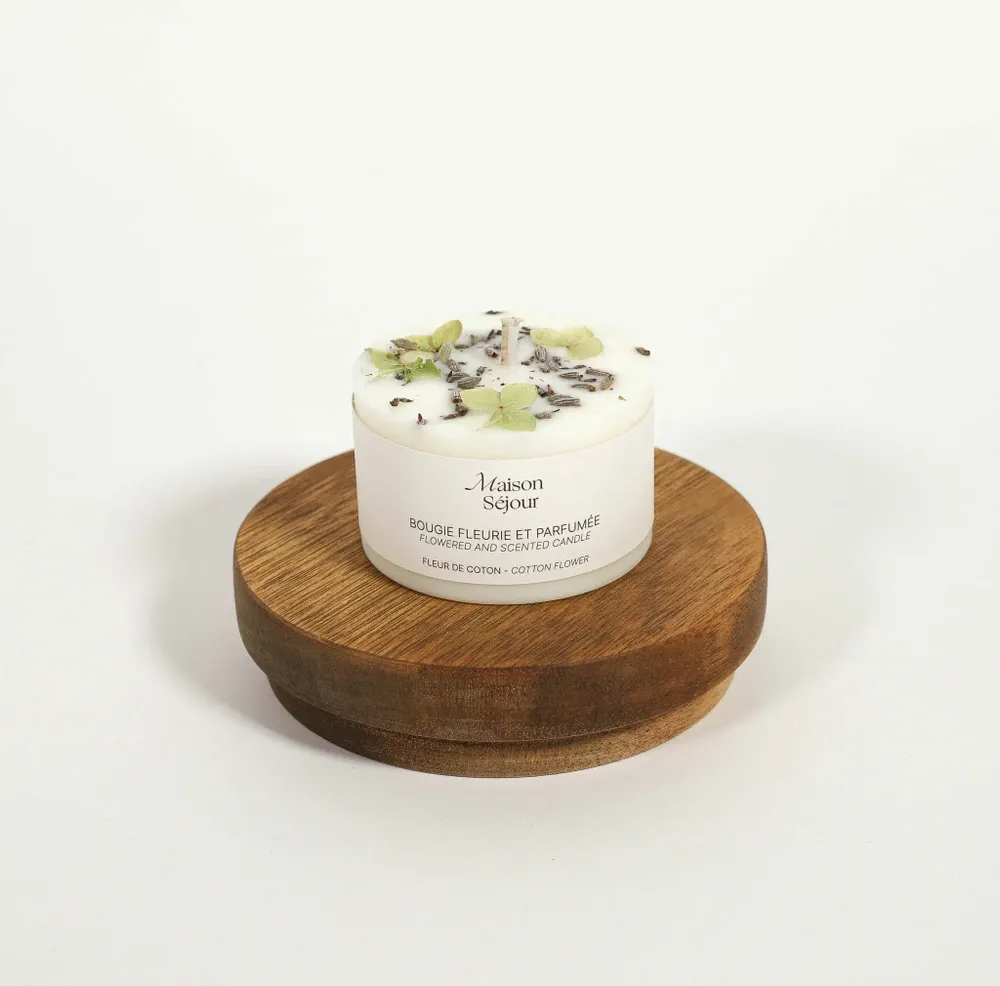 Objets de décoration - Bougie votive - Fleur de coton (80G) - MAISON SÉJOUR
