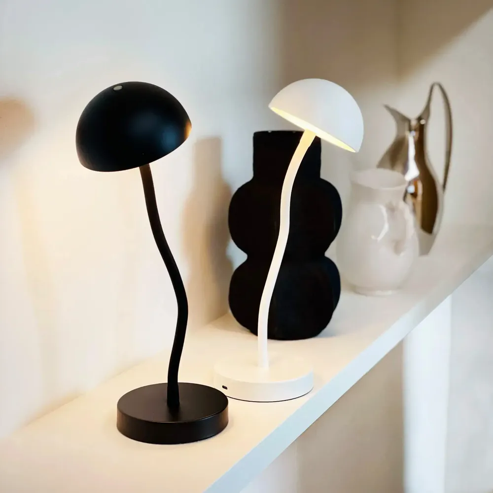 Lampes à poser - Lampe de table Fonzy LED Blanc nacré - DYBERG LARSEN