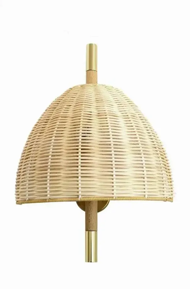 Wall lamps - AMA wall lamp in natural wicker - LUXCAMBRA