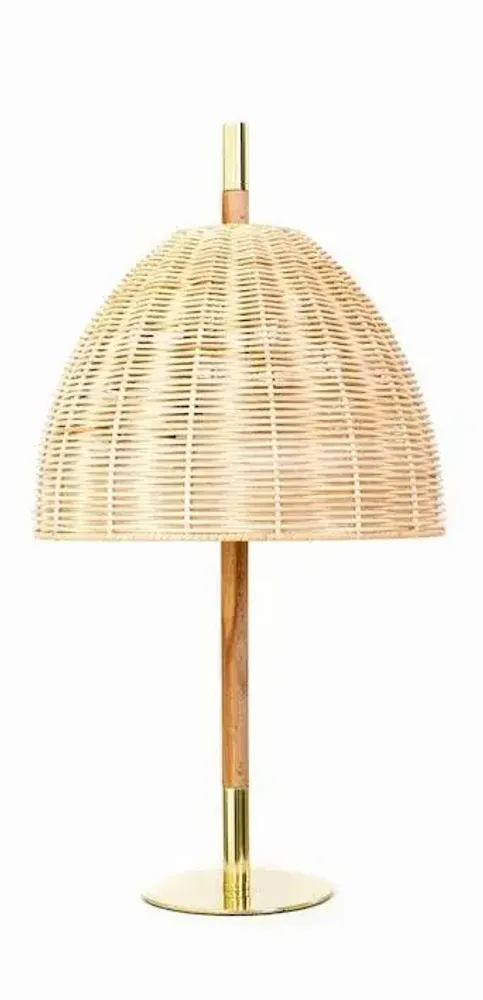 Table lamps - AMA table lamp in natural wicker - LUXCAMBRA