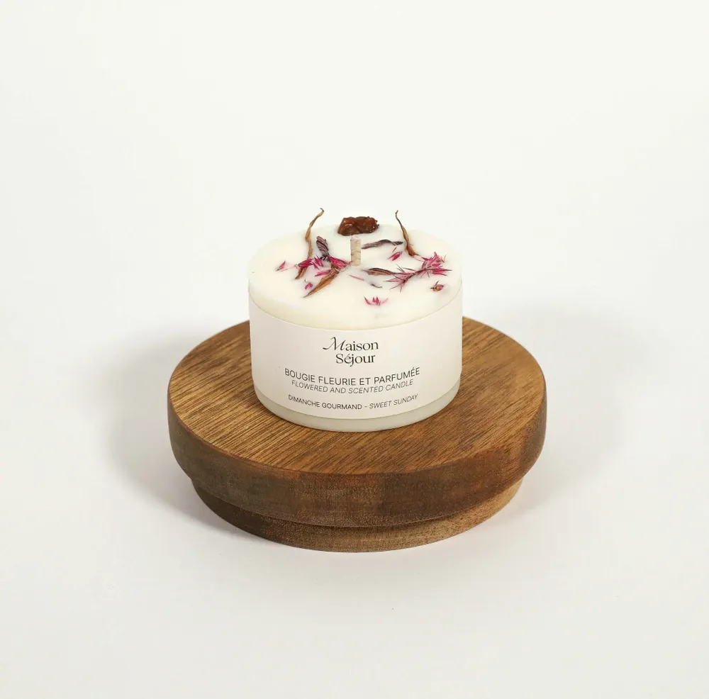 Décorations florales - Bougie votive - Dimanche gourmand (80G) - MAISON SÉJOUR