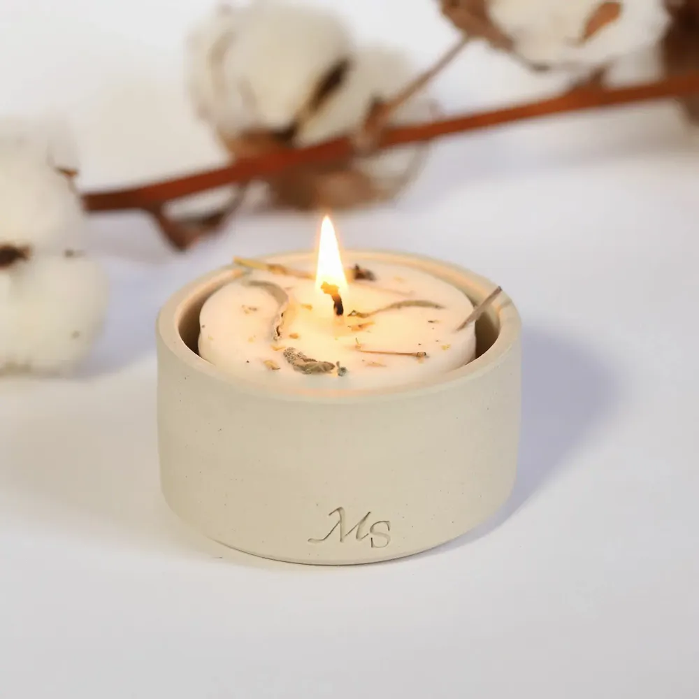 Décorations florales - Bougie votive - Jardin intérieur (80G) - MAISON SÉJOUR