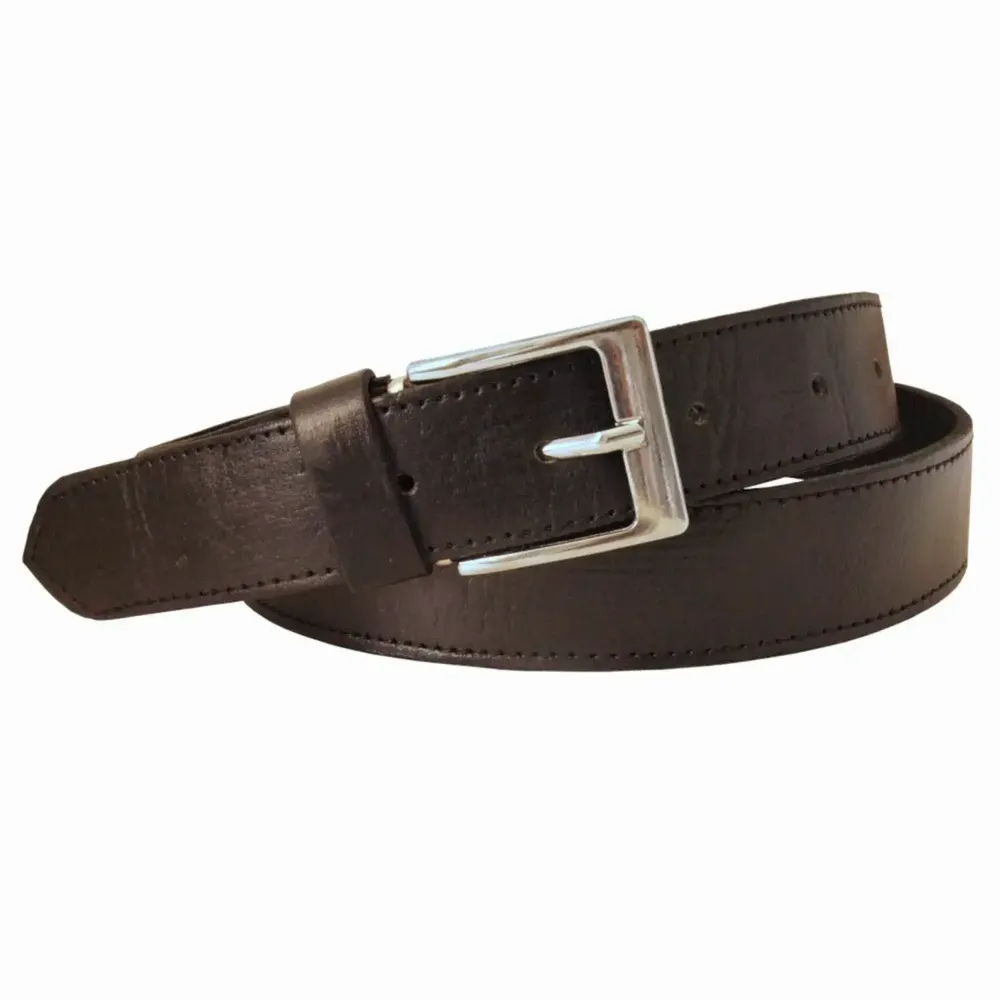 Apparel - Stitched Leather Belt for men and women (narrow) - BERBER LEATHER