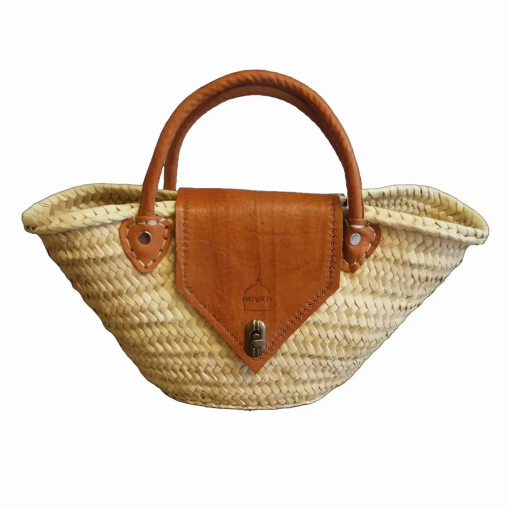 Sacs et cabas - Sac fourre-tout de plage en rotin - Le Safi - BERBER LEATHER
